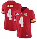 Nike Men & Women & Youth Chiefs 4 Chad Henne Red 2021 Super Bowl LV Vapor Untouchable Limited Jersey,baseball caps,new era cap wholesale,wholesale hats